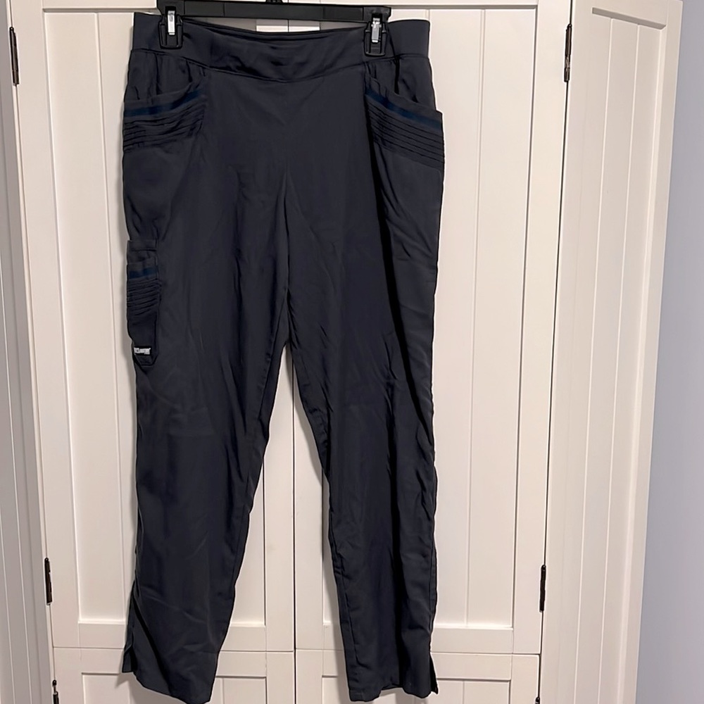 Grey’s Anatomy women’s scrub pants. Color steel.